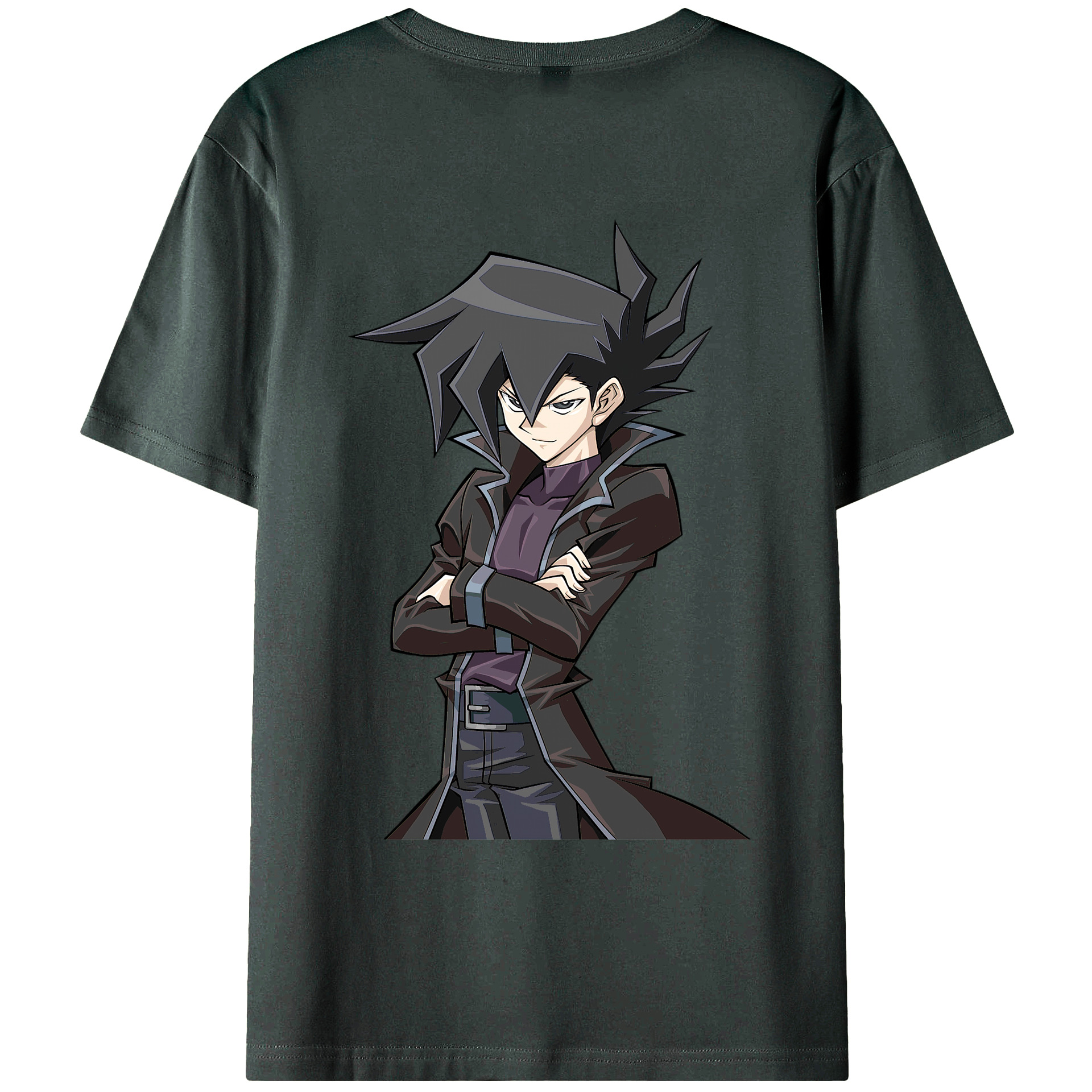 （画像用） 遊☆戯☆王 Yu-Gi-Oh! 綿100％ メンズ半袖Tシャツ（バックプリント） 通気性